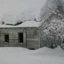 Snow-covered Barn